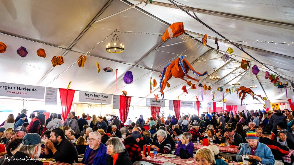 People From All Over The World At The Crab Festival In Port Angeles